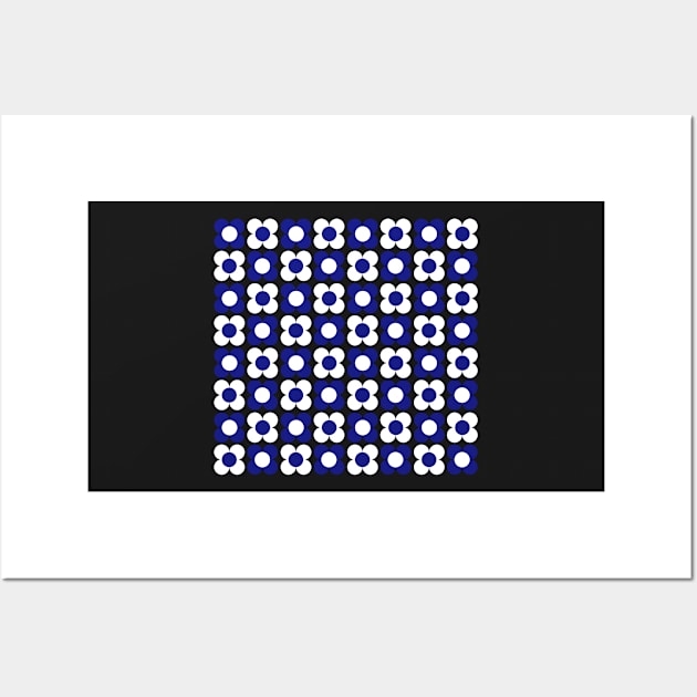 Daisy Dot Blue II Wall Art by xxxJxxx